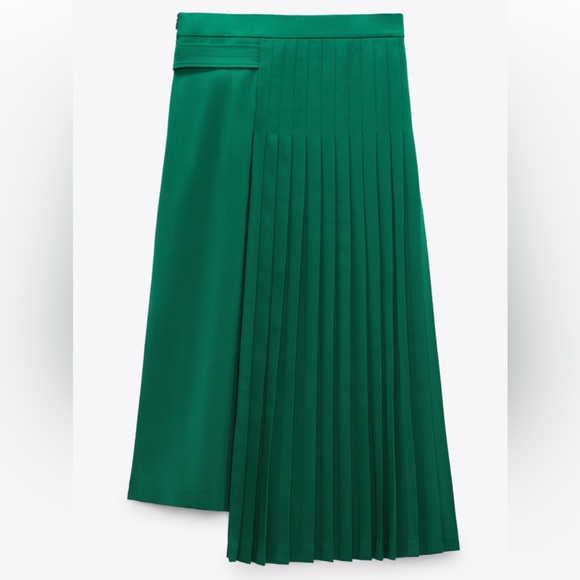 Zara BELTED PLEATED SKIRT LIMITED EDITION - Picture 11 of 13